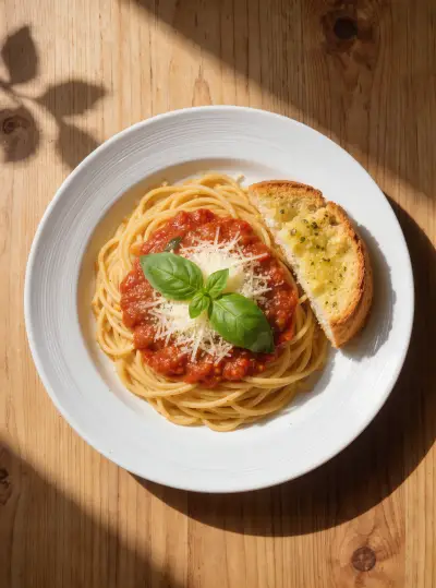 Spaghetti with tomato